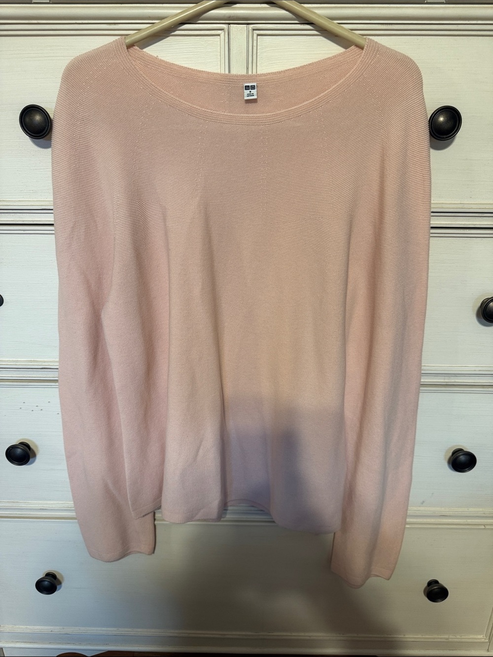 Uniqlo Pale Pink Scoop Neck Sweater